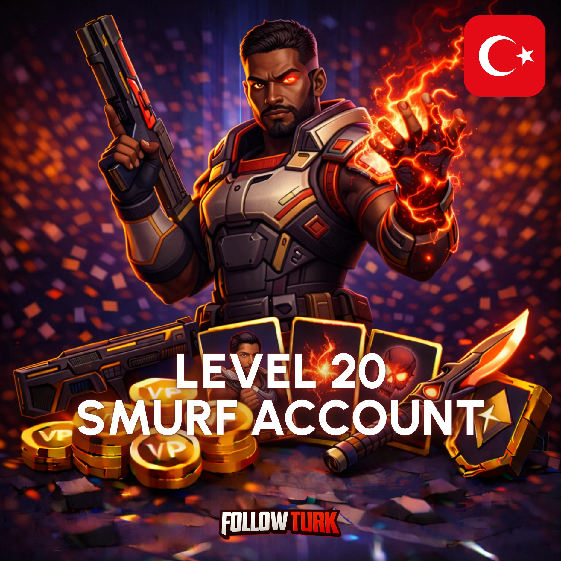 Cuenta Smurf de Valorant Turquía (TR) - FollowTurk
