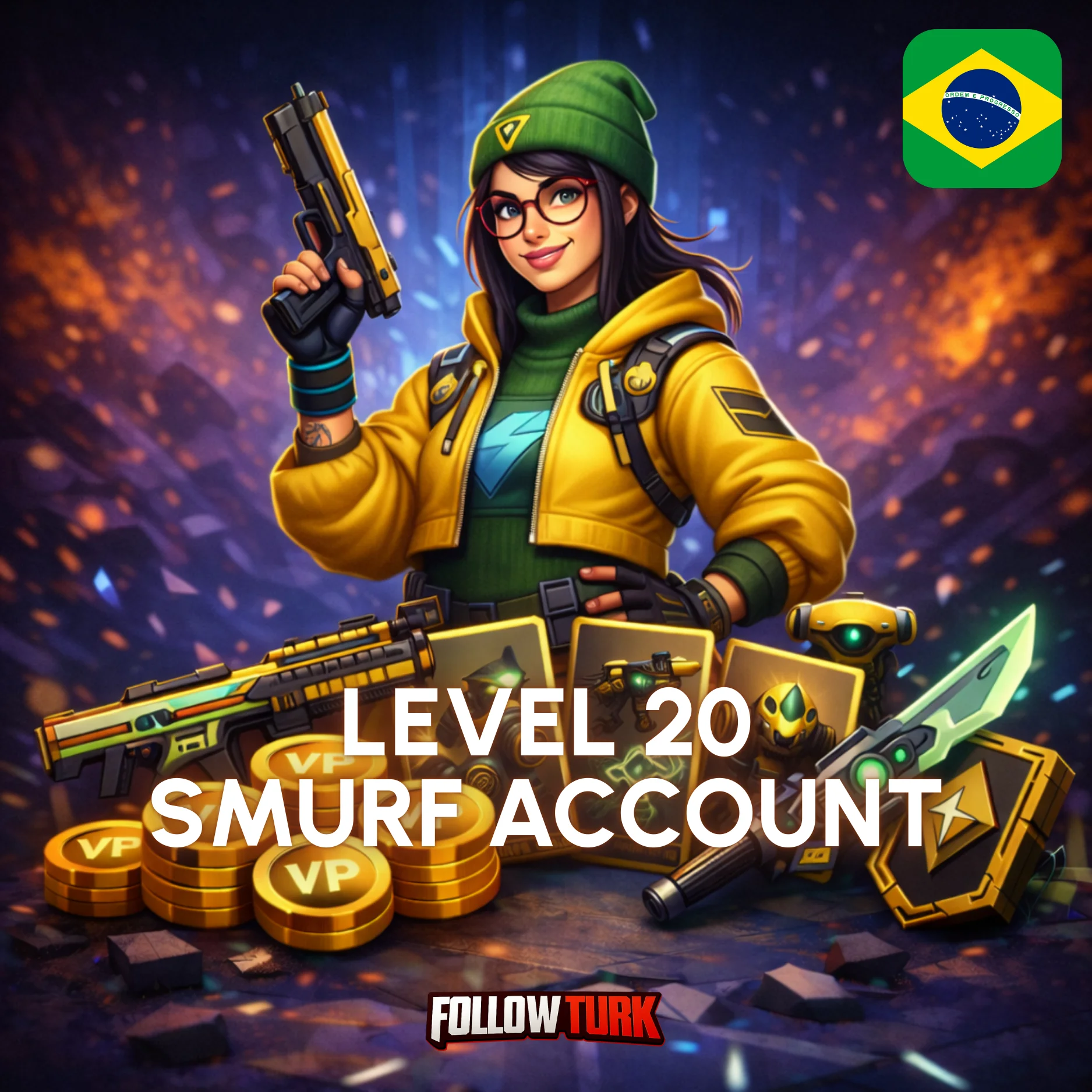 Cuenta Smurf de Brasil (BR) para Valorant - FollowTurk