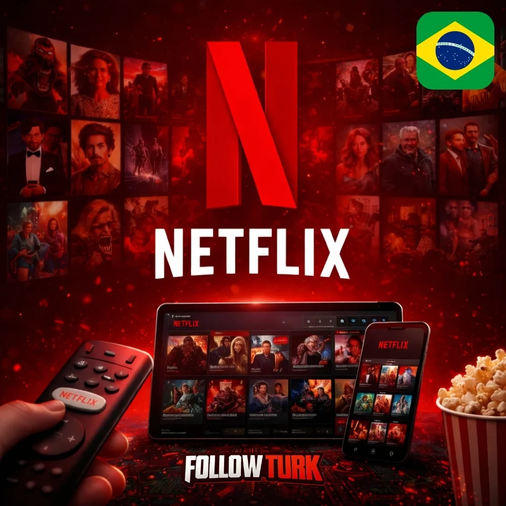 Tarjeta regalo de Netflix Brasil en BRL - FollowTurk