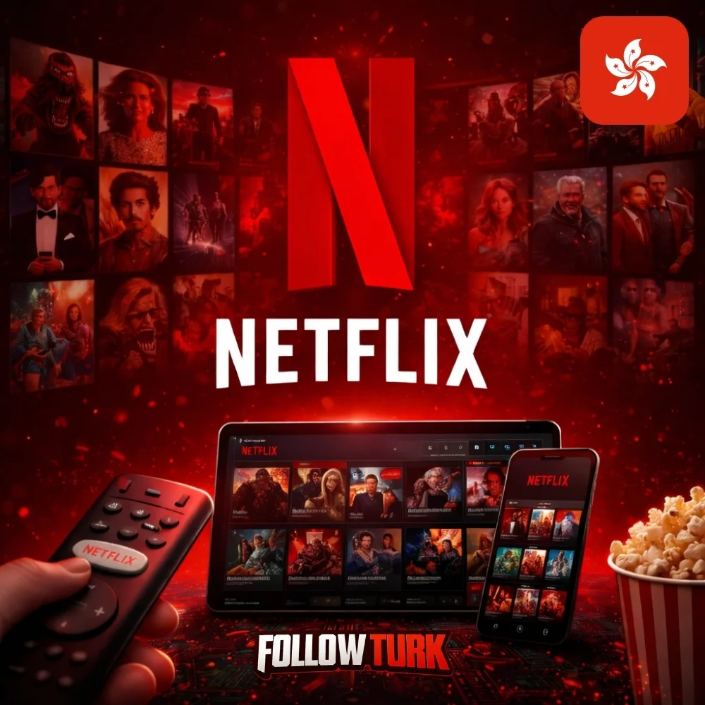 Tarjeta regalo de Netflix Hong Kong (HKD) - FollowTurk