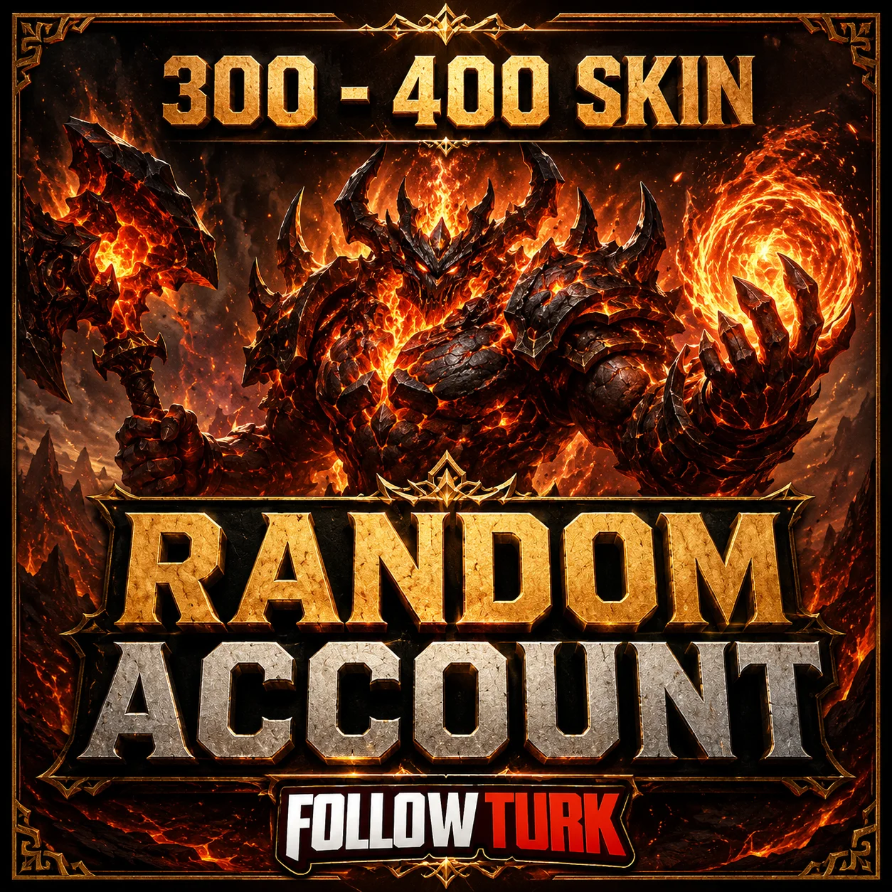 Cuenta aleatoria de Legend con 300-400 skins - FollowTurk