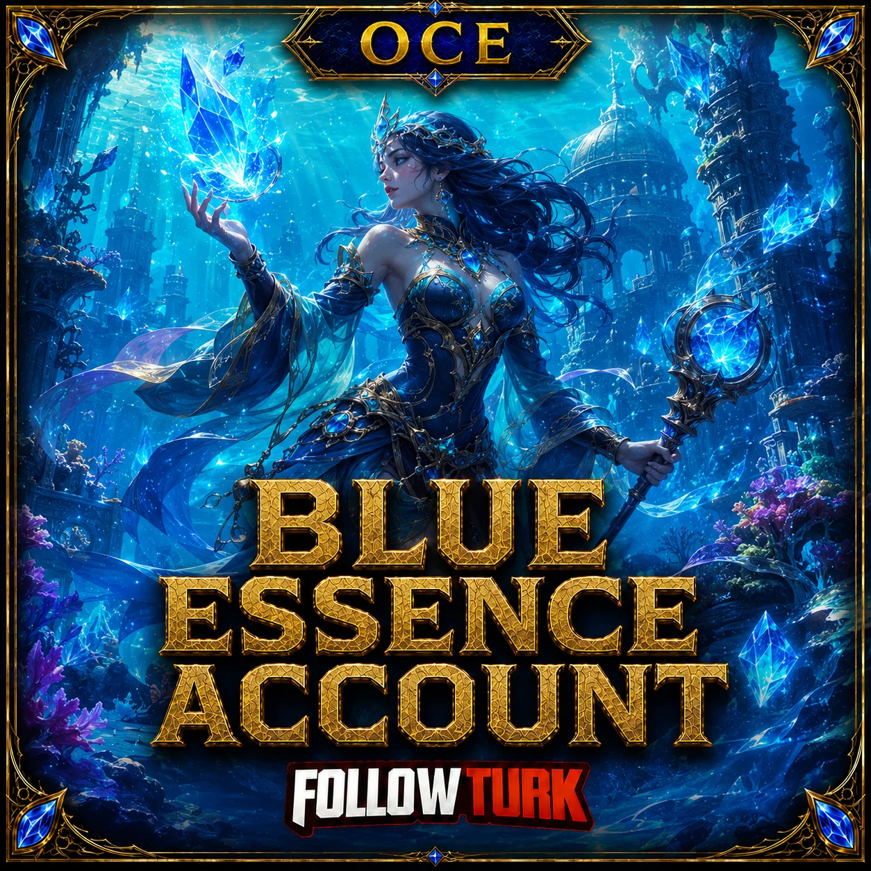 Cuenta OCE con Esencia Azul - FollowTurk