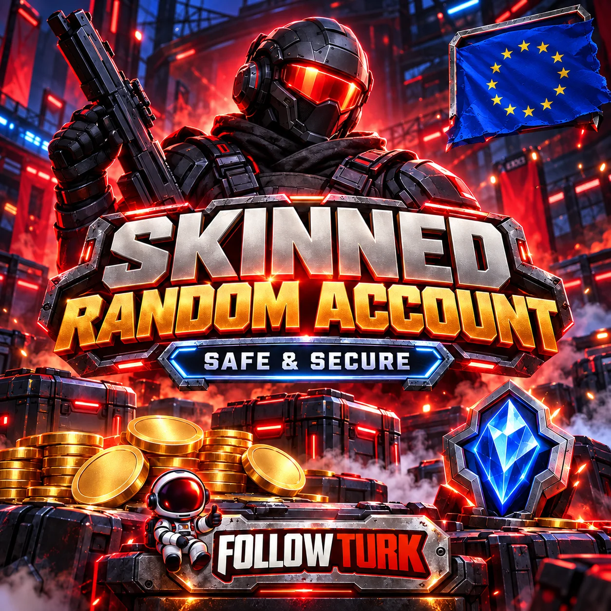 EU - Cuenta aleatoria de Valo con skins (Acceso total) - FollowTurk