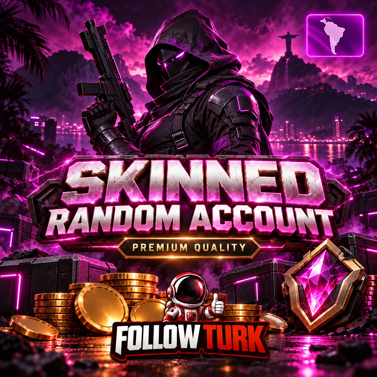 LA - Cuenta Aleatoria de Valo con Skins - Acceso Completo - FollowTurk