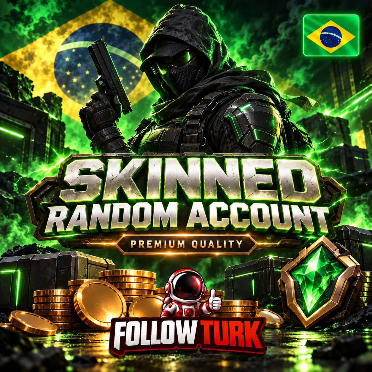 BR - Cuenta aleatoria de Valo con skins - Acceso completo - FollowTurk