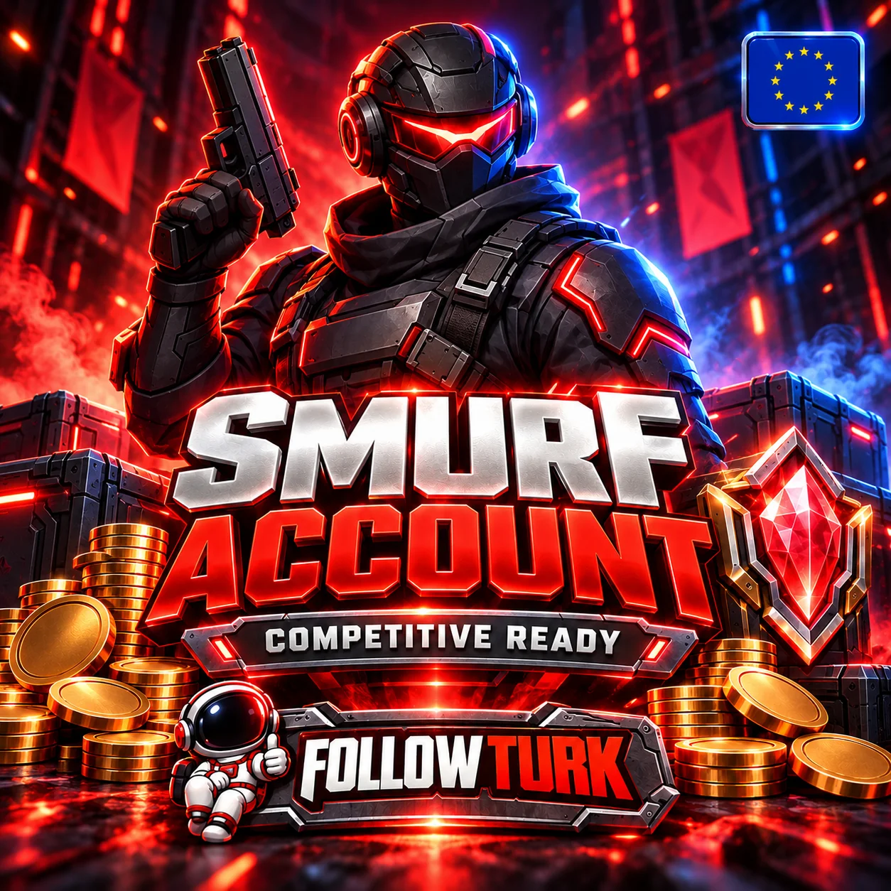 Cuenta Smurf de Valo en Europa (EU) - FollowTurk