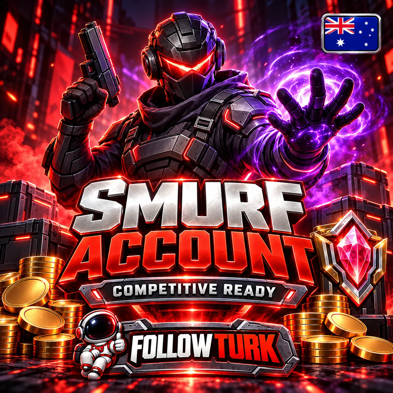 Cuenta Smurf de Asia-Pacífico (AP) - FollowTurk