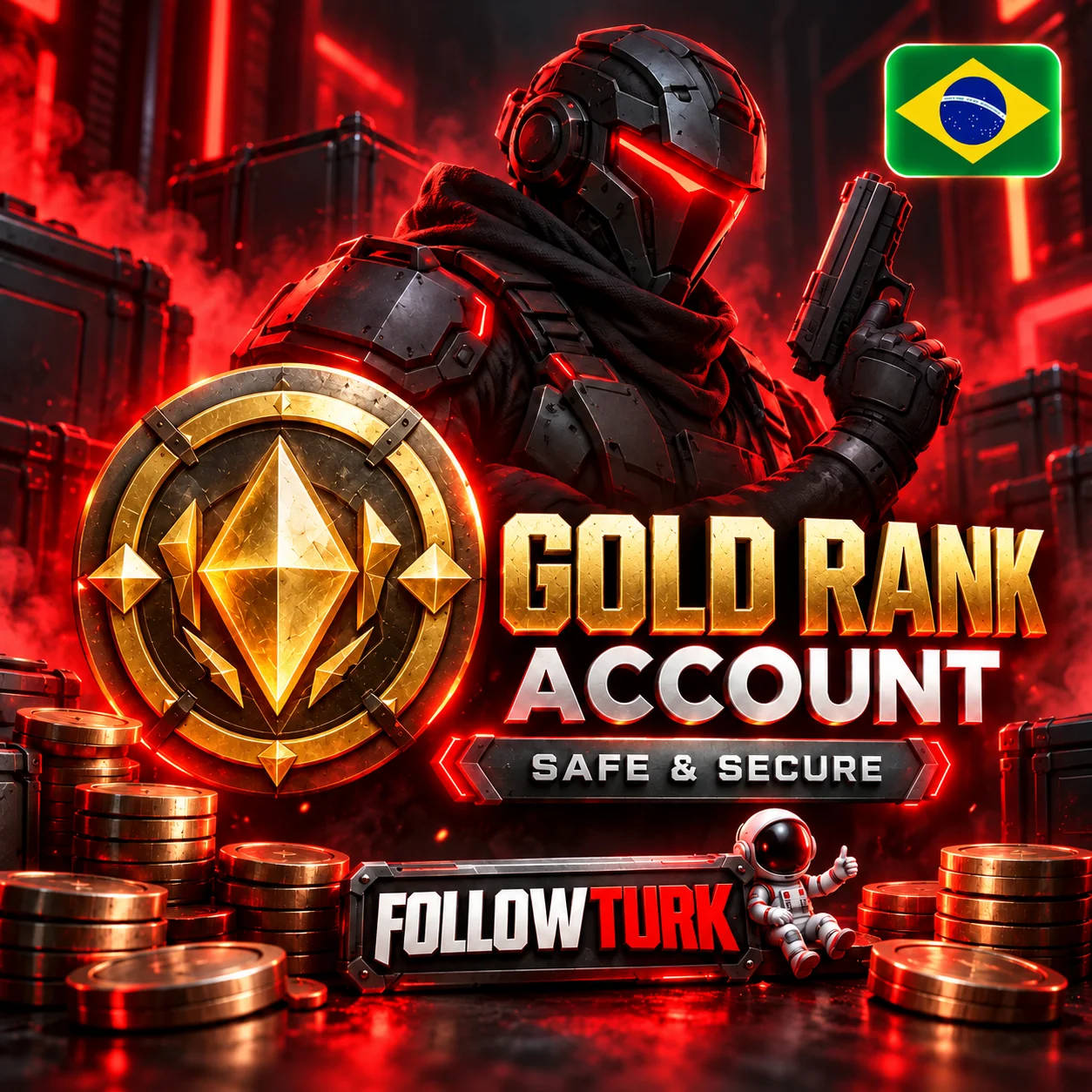 Brasil - Cuenta Gold BR de Valo - FollowTurk